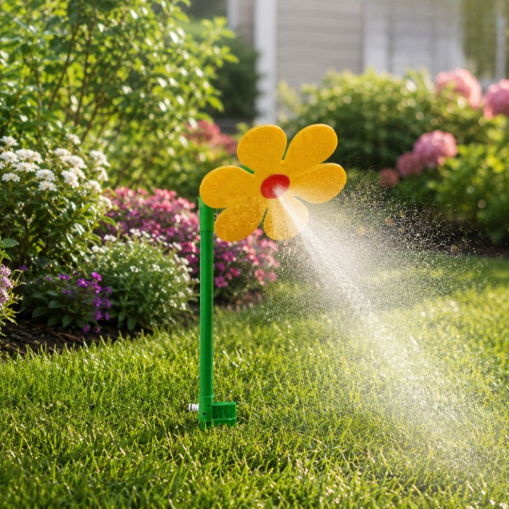 Garden Sprinkler Rotating Daisy Fine Mist