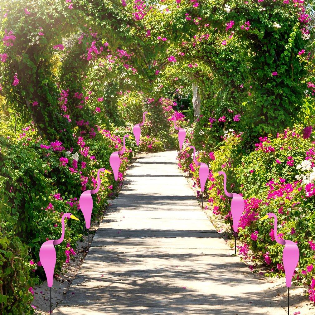 Garden Stake Flamingo Handcrafted Aluminum Wind Vane