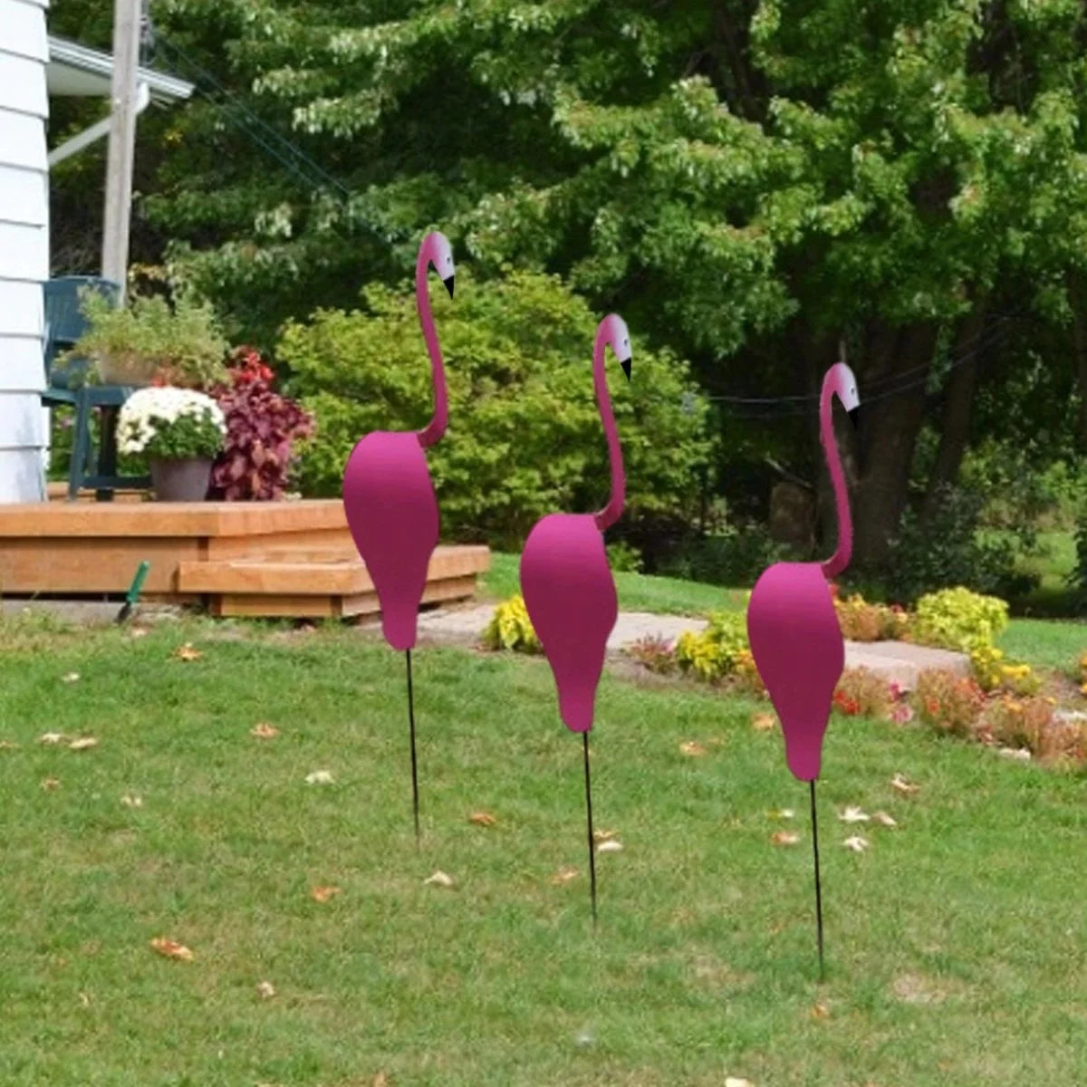 Garden Stake Flamingo Handcrafted Aluminum Wind Vane