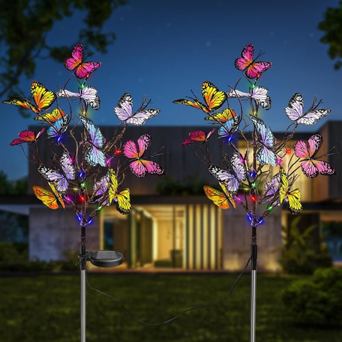 Garden Stake Light Solar-Powered Color-Changing LED Weatherproof