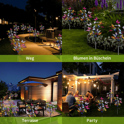Garden Stake Light Solar-Powered Color-Changing LED Weatherproof