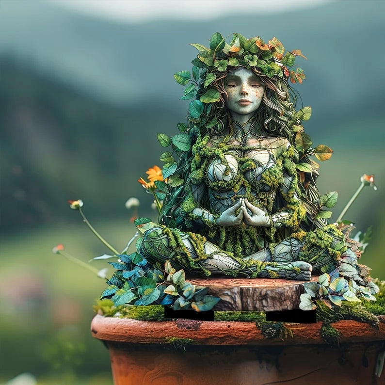 Garden Stake Weather-Resistant Acrylic Fairy-Tale Motifs