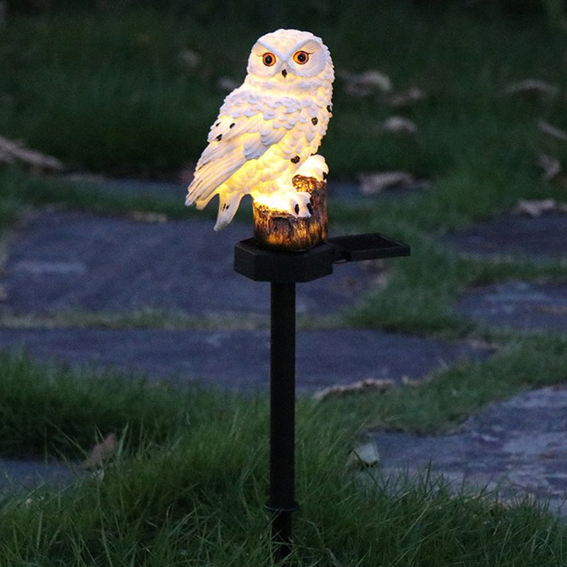 Garden Statue Solar-Powered Resin Weather-Resistant