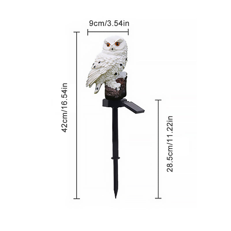 Garden Statue Solar-Powered Resin Weather-Resistant