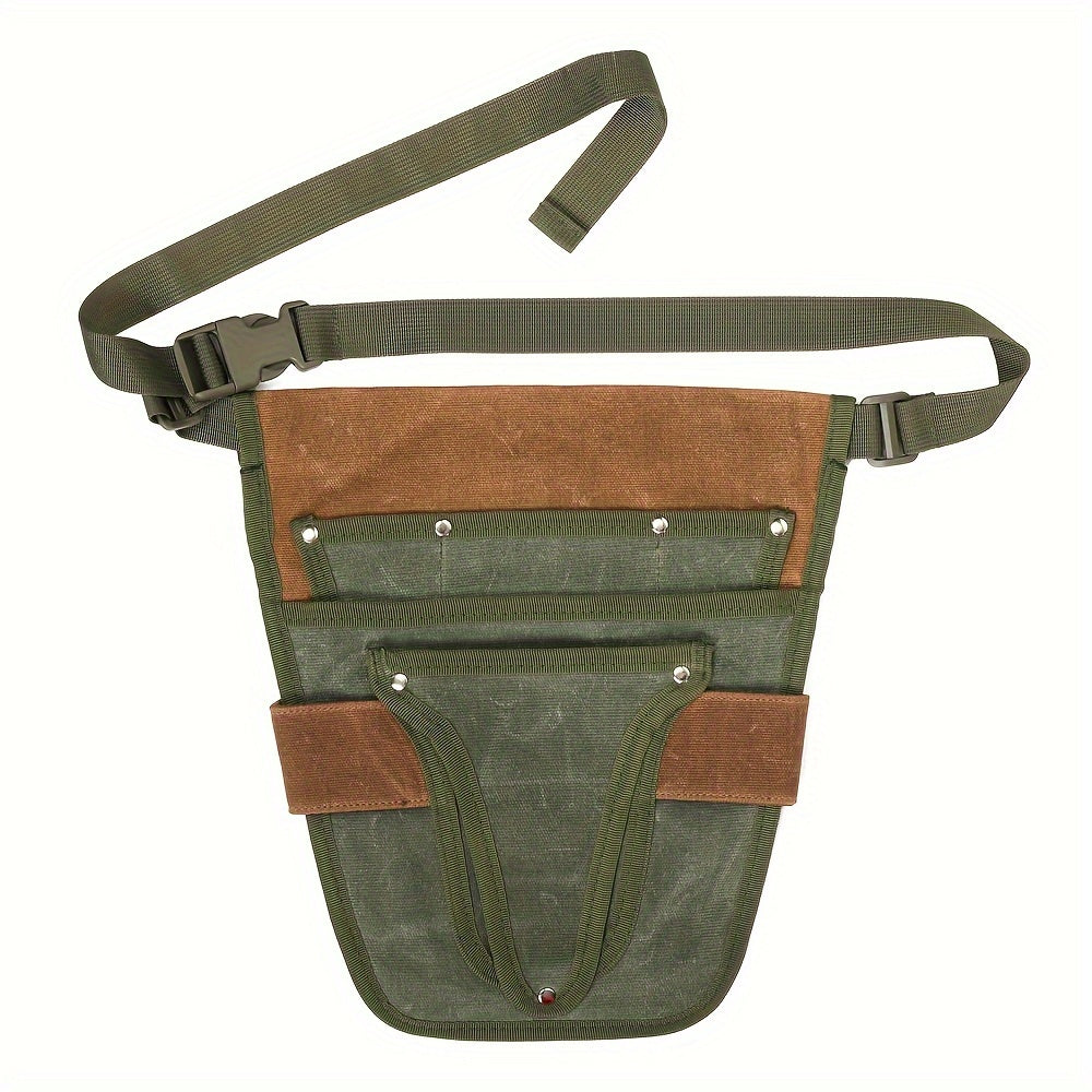 Garden Tool Belt Multi-Pocket Canvas Adjustable Strap