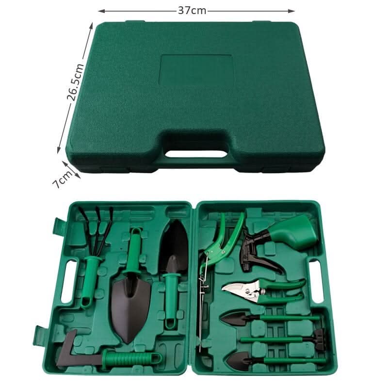 Garden Tool Set 10-Piece Stainless Steel & Ergonomic Padded Handles