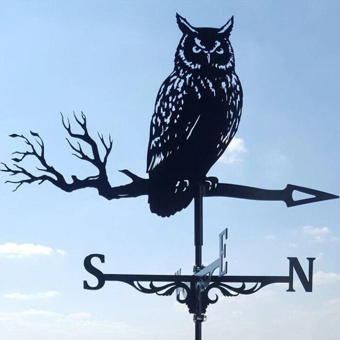 Garden Weather Vane Spinning Witch Figure Weatherproof
