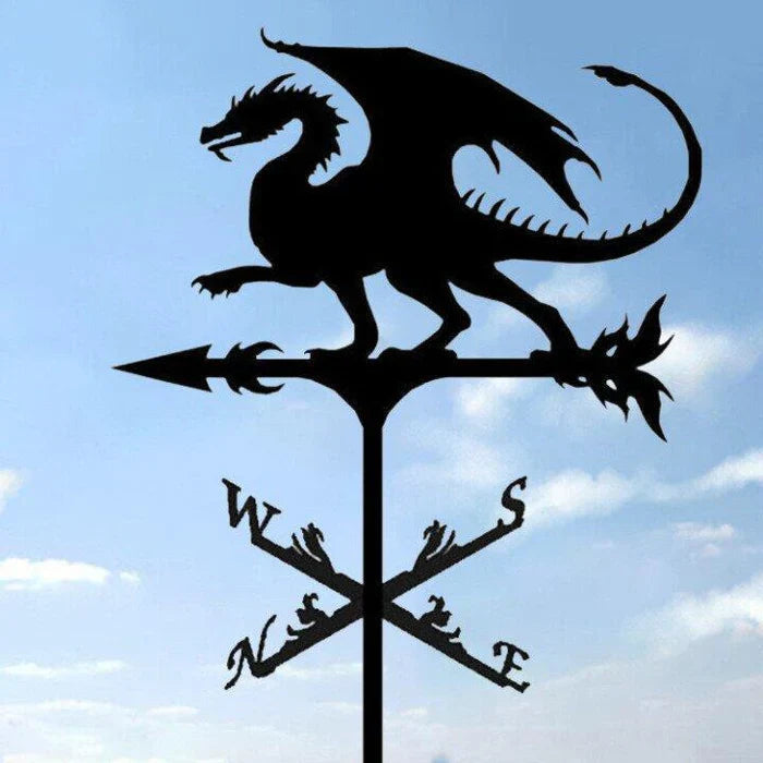 Garden Weather Vane Spinning Witch Figure Weatherproof