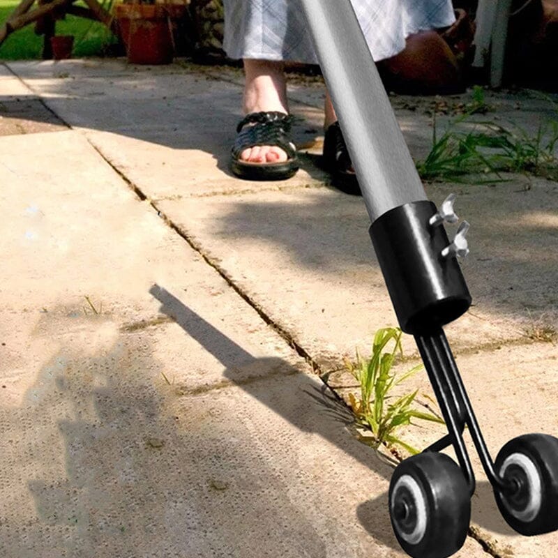Garden Weed Puller Upright Adjustable Length & Wheeled