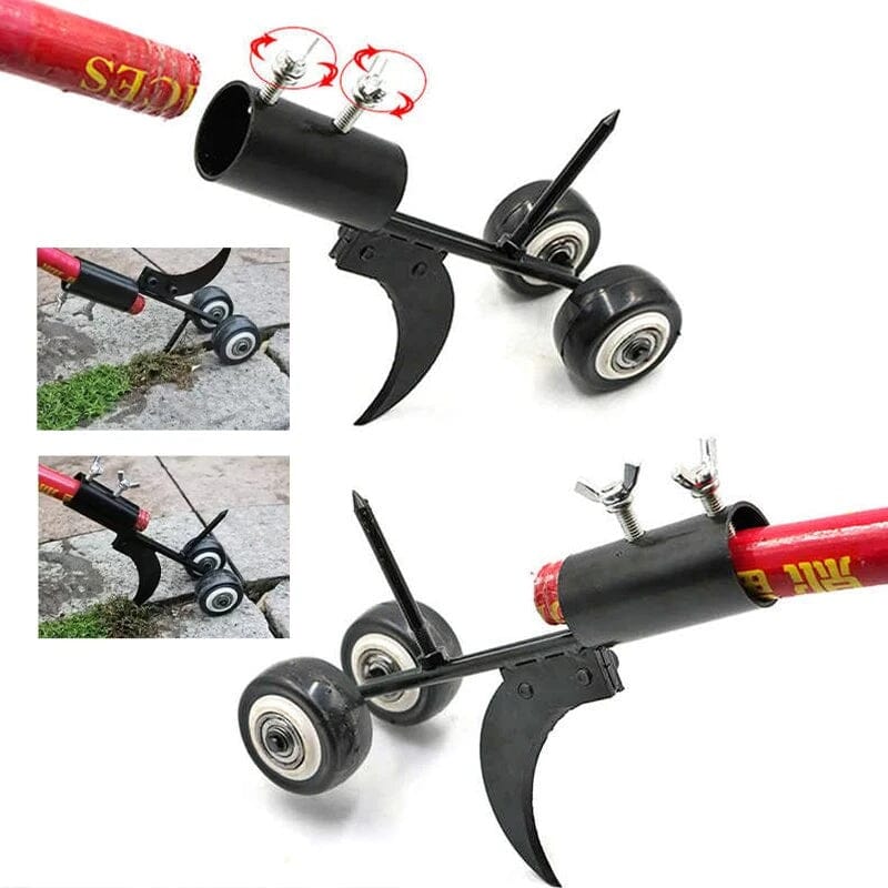 Garden Weed Puller Upright Adjustable Length & Wheeled