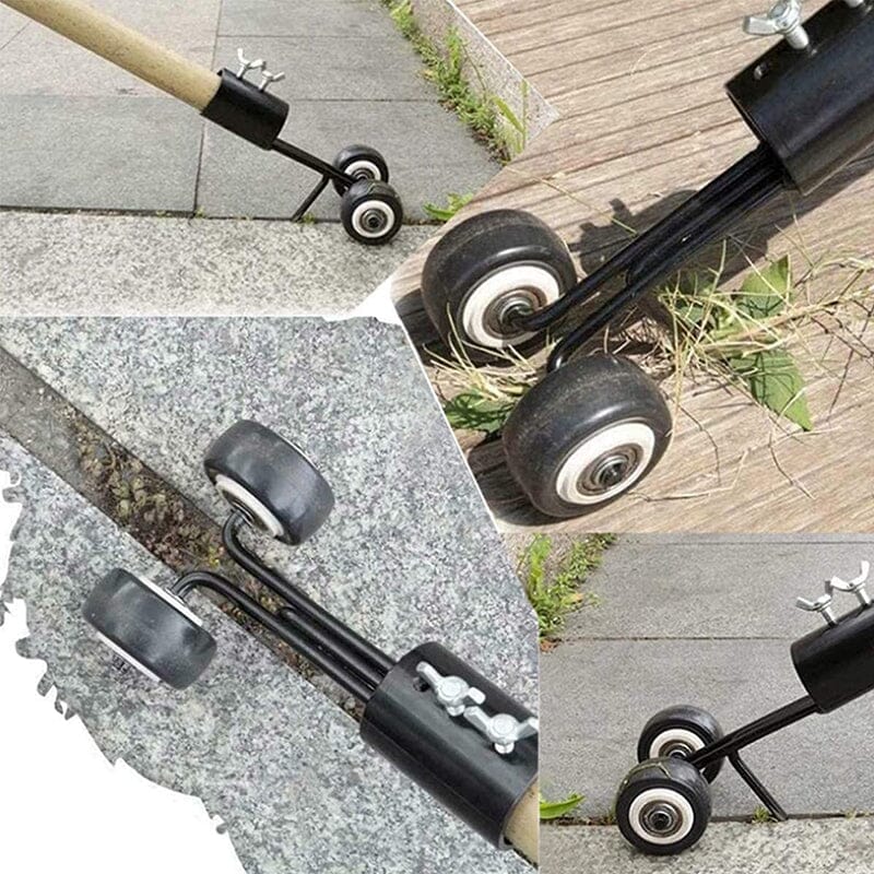 Garden Weed Puller Upright Adjustable Length & Wheeled