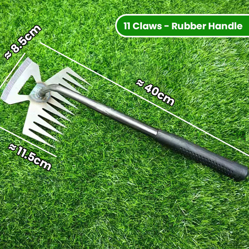 Garden Weed Remover Deep Root Stainless Steel Claws