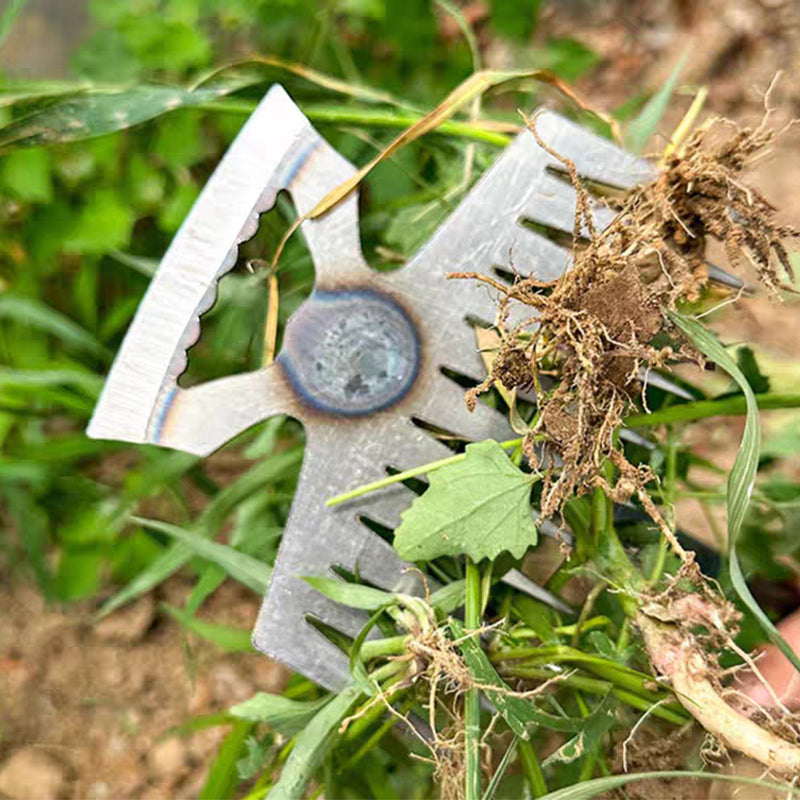 Garden Weed Remover Deep Root Stainless Steel Claws