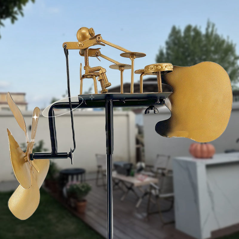 Garden Wind Chime Kinetic Iron & Aluminum Weather-Resistant