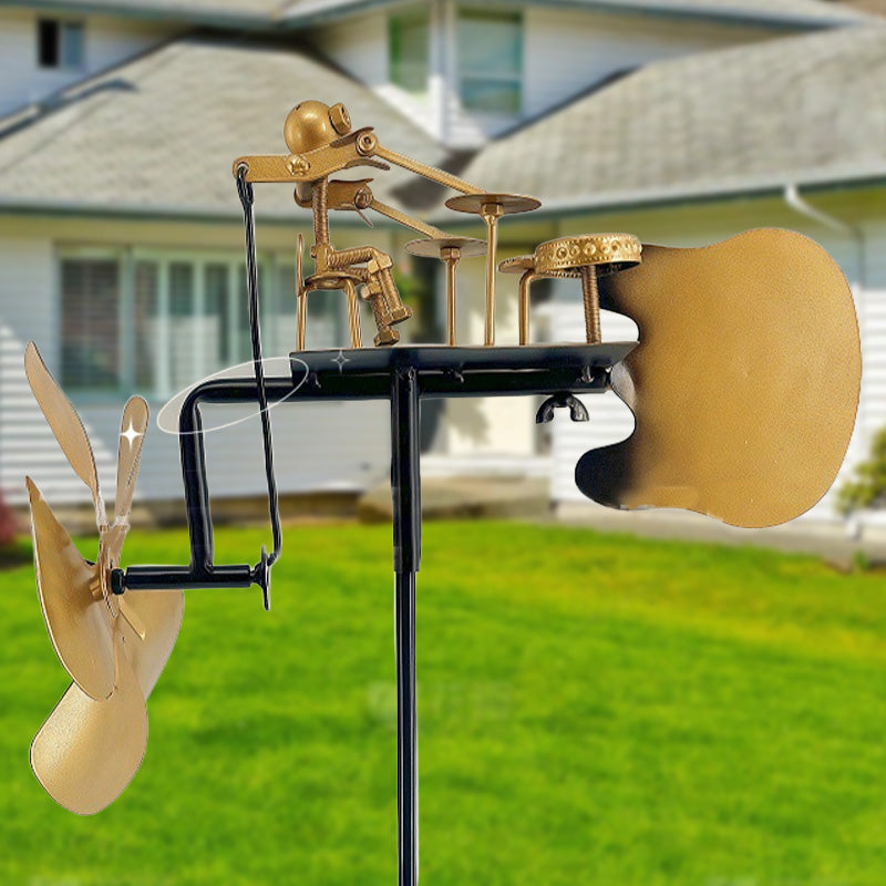 Garden Wind Chime Kinetic Iron & Aluminum Weather-Resistant