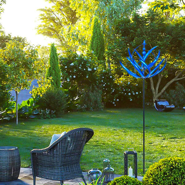 Garden Wind Spinner Stake Smooth-Spinning Metal Ground Spike