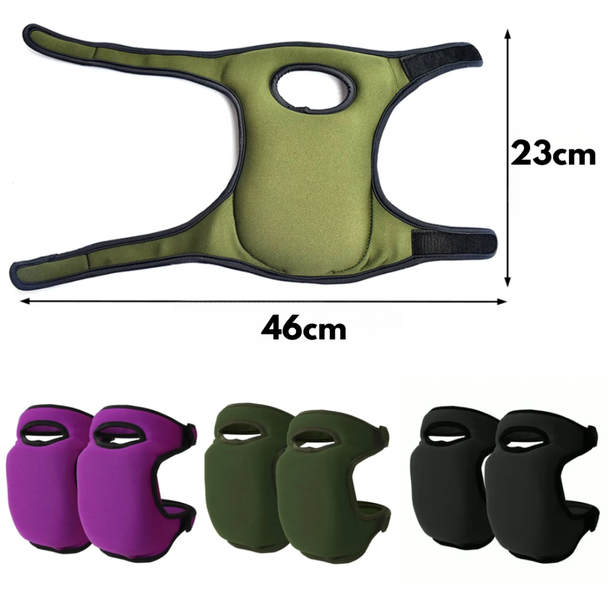 Gardening Knee Pads Ergonomic Padded Machine Washable & Non-Slip