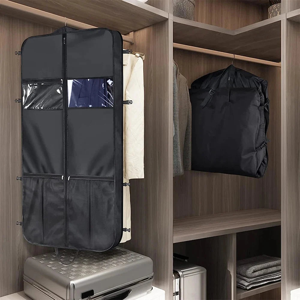 Garment Bag Foldable Oxford Fabric Multiple Pockets