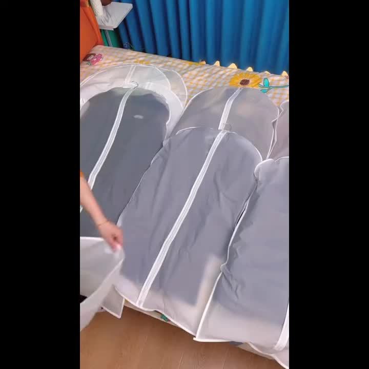 Garment Bag Set Transparent PEVA Water Repellent 25 Pack