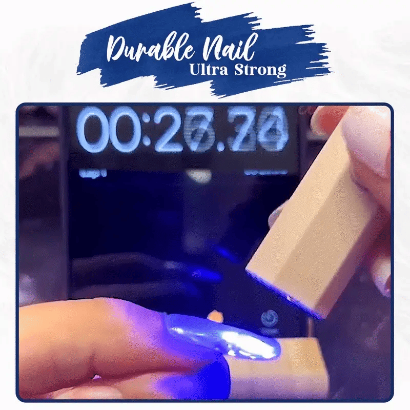 Gel Nail Kit Wireless LED USB-C 20 Stickers
