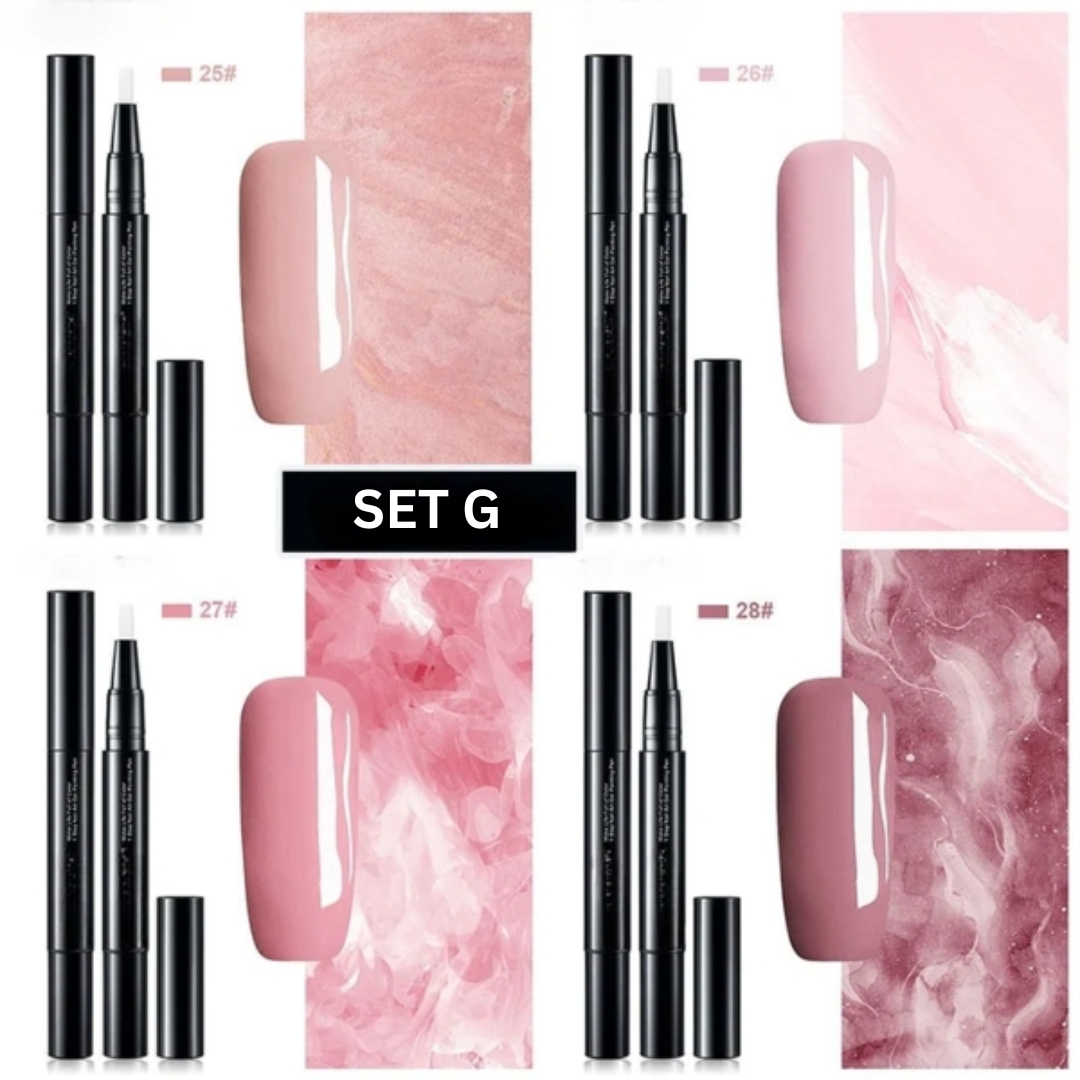 Gel Nail Polish Kit Long-Lasting & Precise Four-Color Set