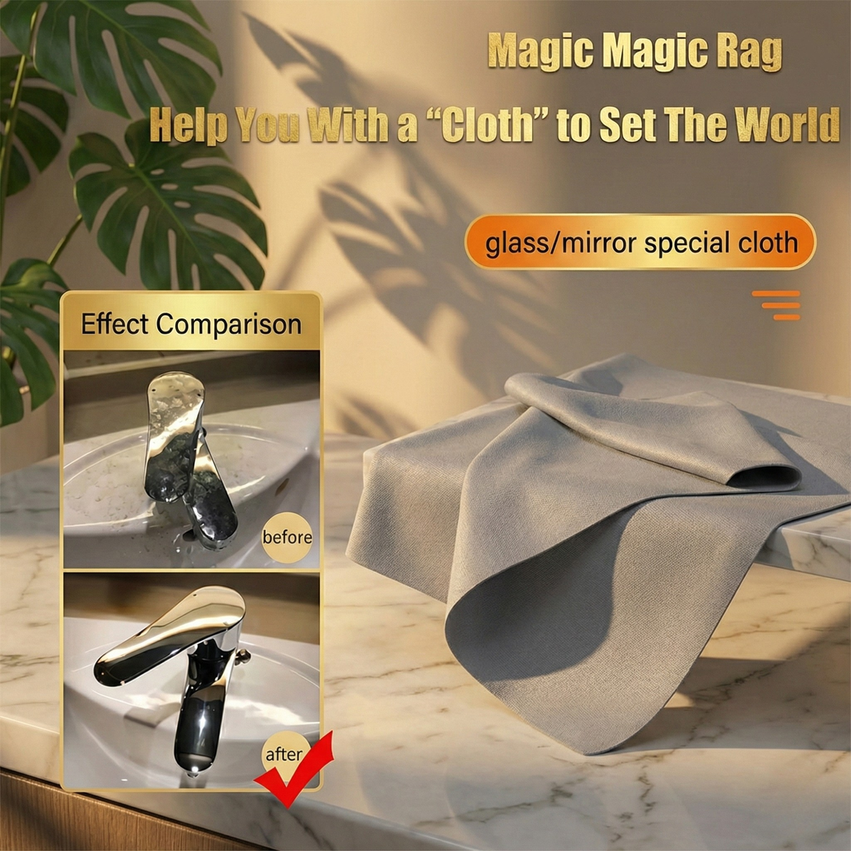 Glass Cleaning Cloths Ultra-Soft Streak-Free 10 Pack