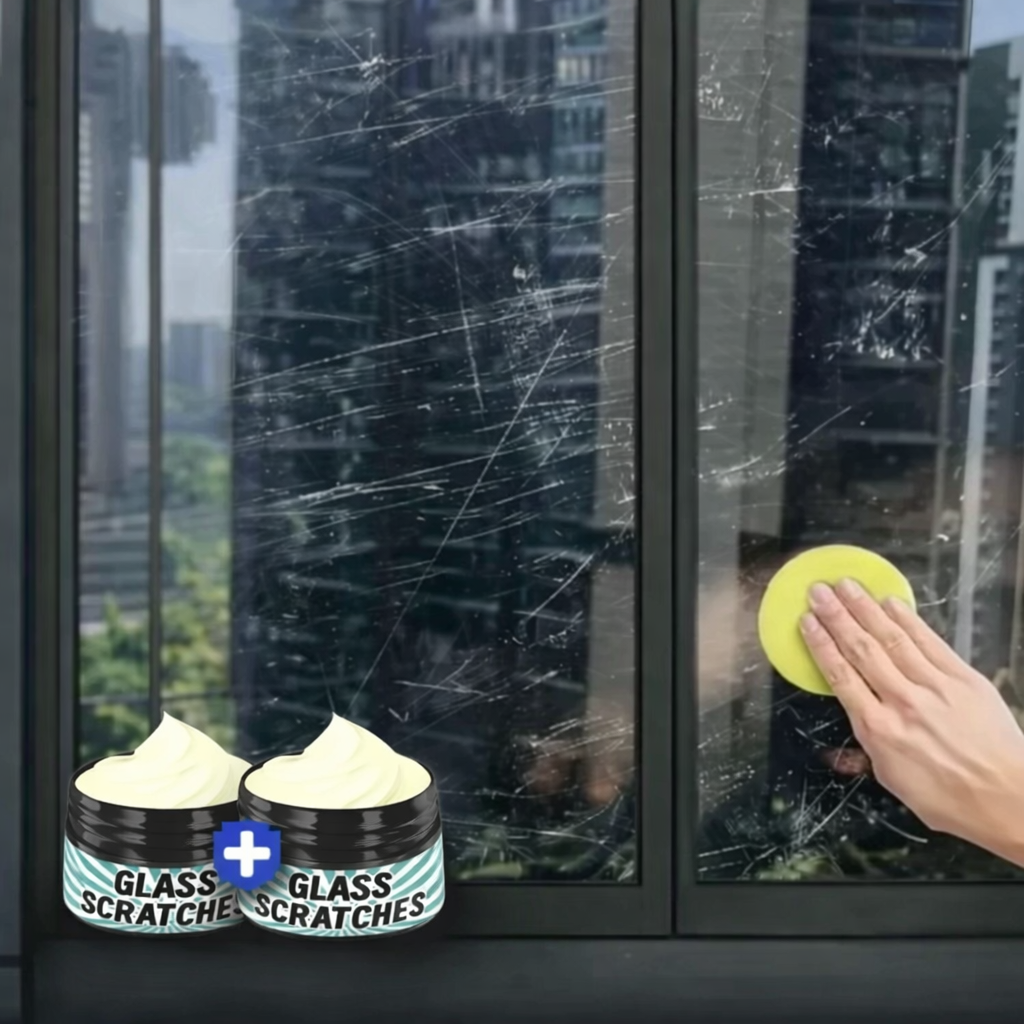 Glass Scratch Remover Cream Restores Clarity Two 30g Cans