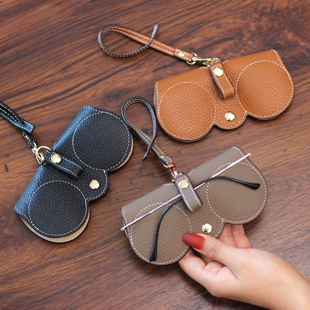 Glasses Case PU Leather Reinforced Padding & Magnetic Closure