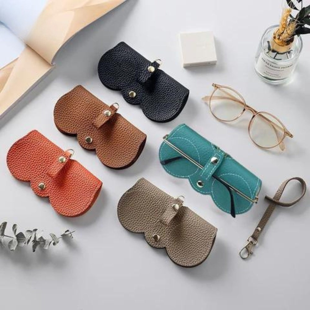 Glasses Case PU Leather Reinforced Padding & Magnetic Closure