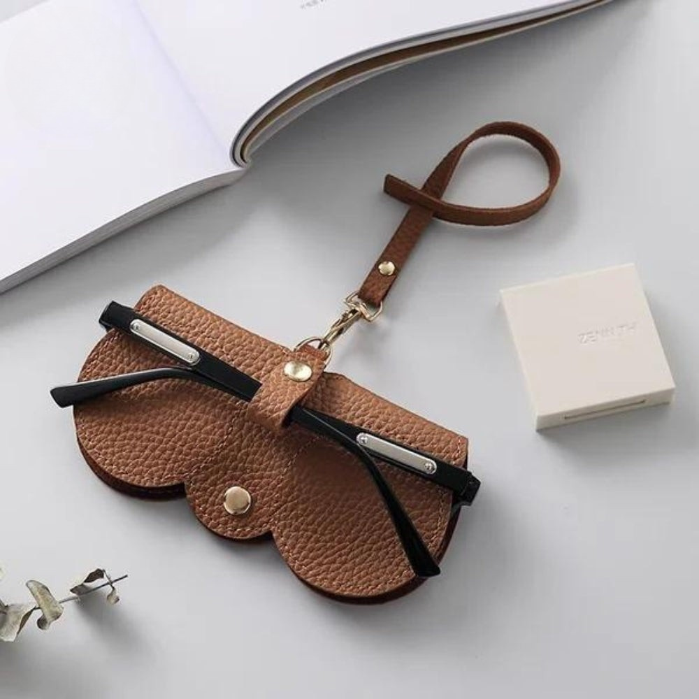 Glasses Case PU Leather Reinforced Padding & Magnetic Closure