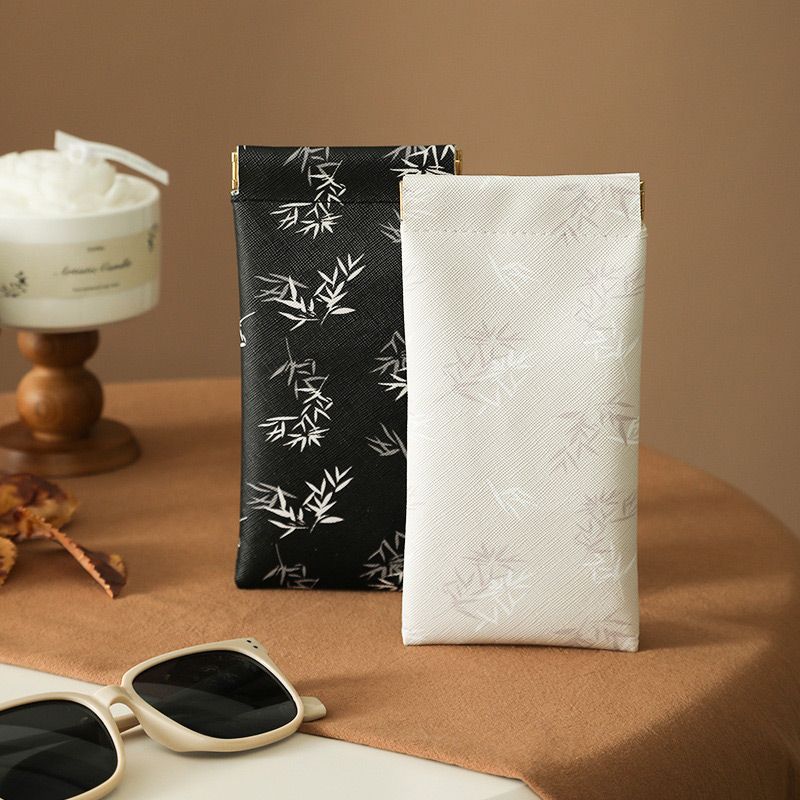Glasses Case Self-Closing Microfiber Lined