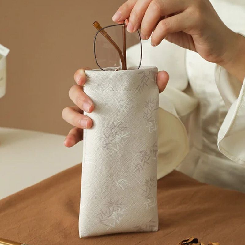 Glasses Case Self-Closing Microfiber Lined