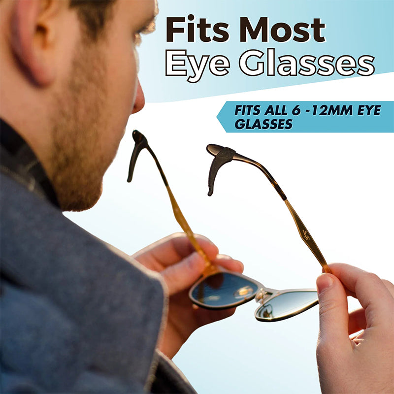 Glasses Temple Tips Soft Silicone Anti-Slip Universal Fit