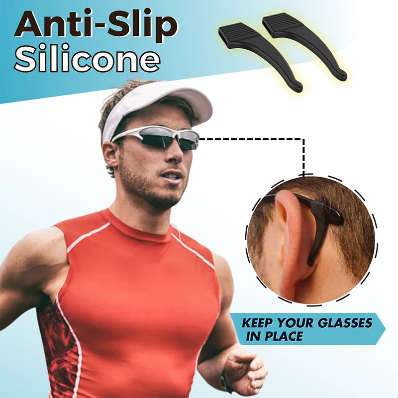 Glasses Temple Tips Soft Silicone Anti-Slip Universal Fit
