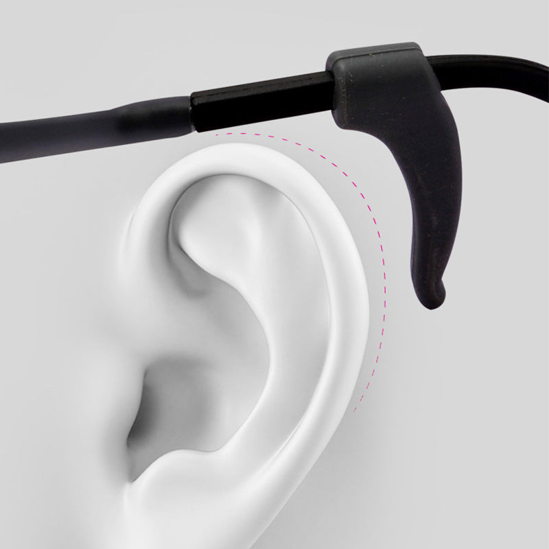 Glasses Temple Tips Soft Silicone Anti-Slip Universal Fit