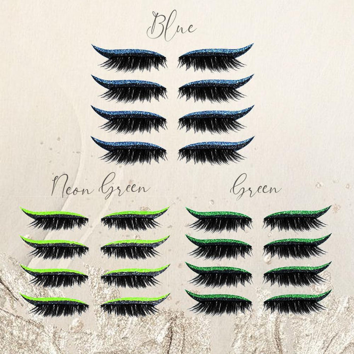Glitter Eyeliner Stickers Self-Adhesive Waterproof Reusable