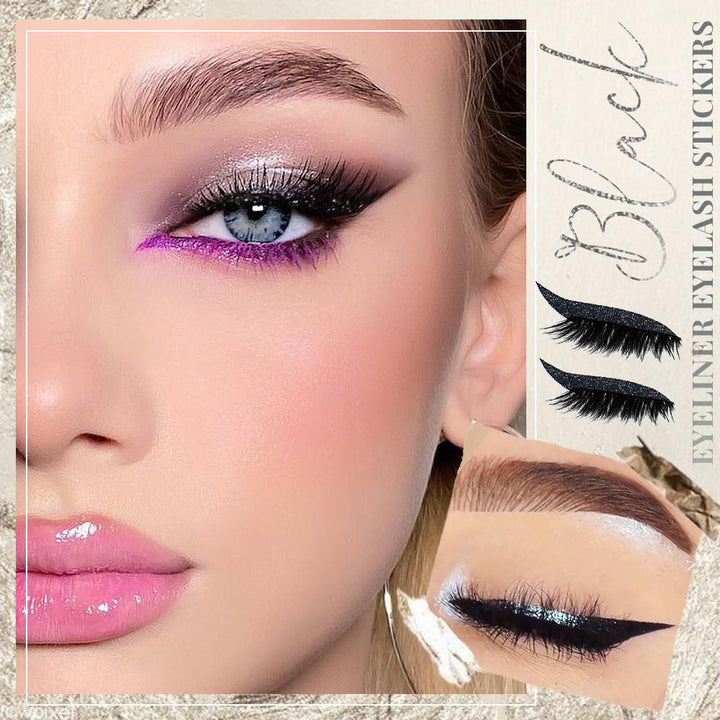 Glitter Eyeliner Stickers Self-Adhesive Waterproof Reusable