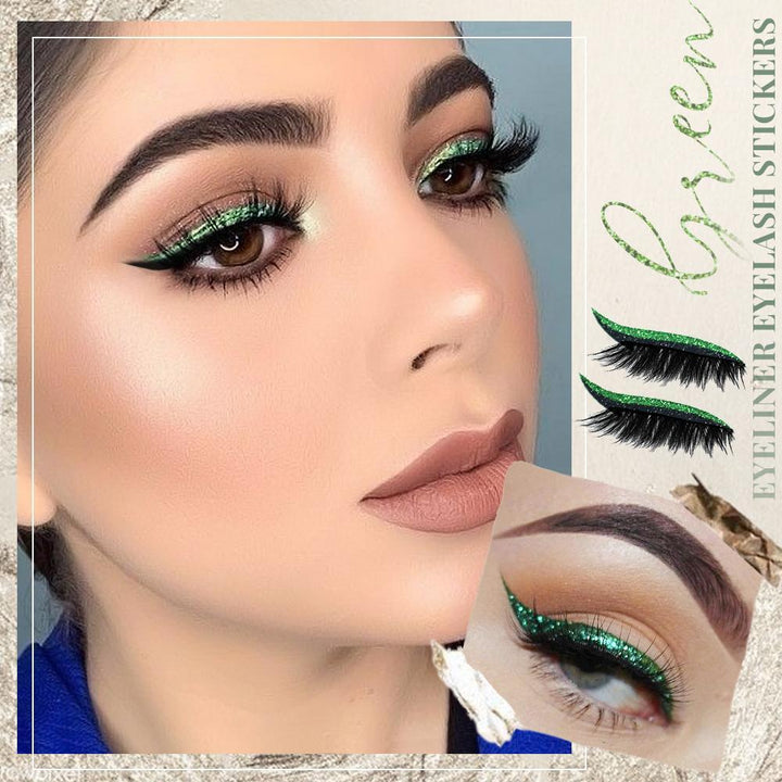 Glitter Eyeliner Stickers Self-Adhesive Waterproof Reusable