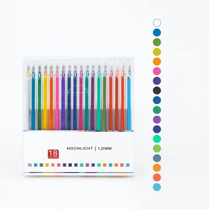 Glitter Gel Pen Set Fine Point & Quick-Dry Non-Toxic