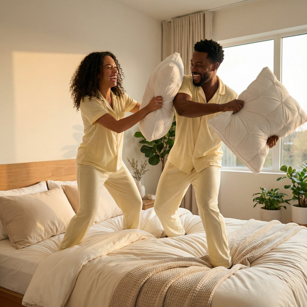 Goose Down Pillow Hotel-Soft Breathable Cotton Machine Washable
