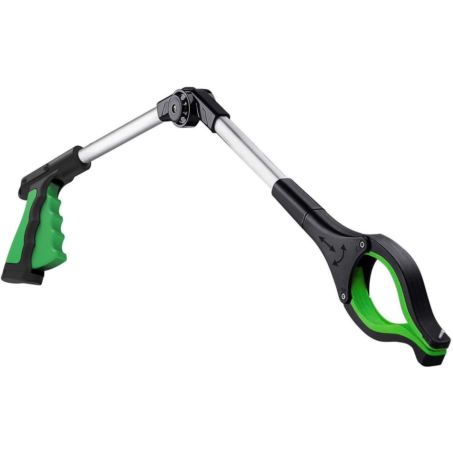 Grabber Tool Adjustable Angled Arm Magnetic Tip & Rotating Jaws
