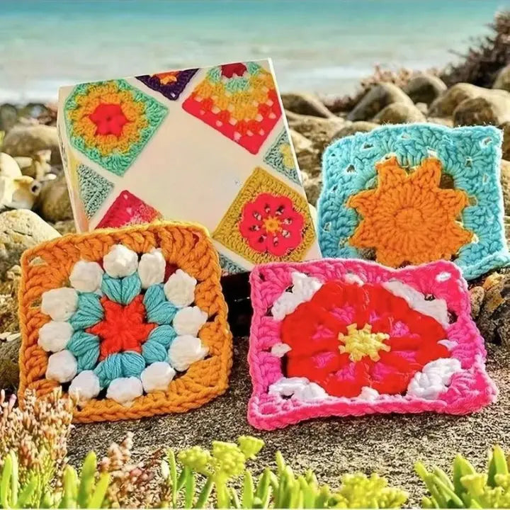 Granny Square Pattern Cards 50 Designs Clear Crochet Charts
