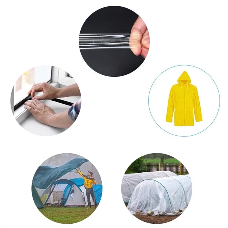 Greenhouse Repair Tape Transparent Self-Adhesive UV-Resistant