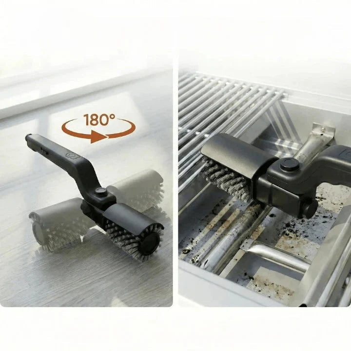 Grill Brush Motorized Rotating Cordless Rechargeable