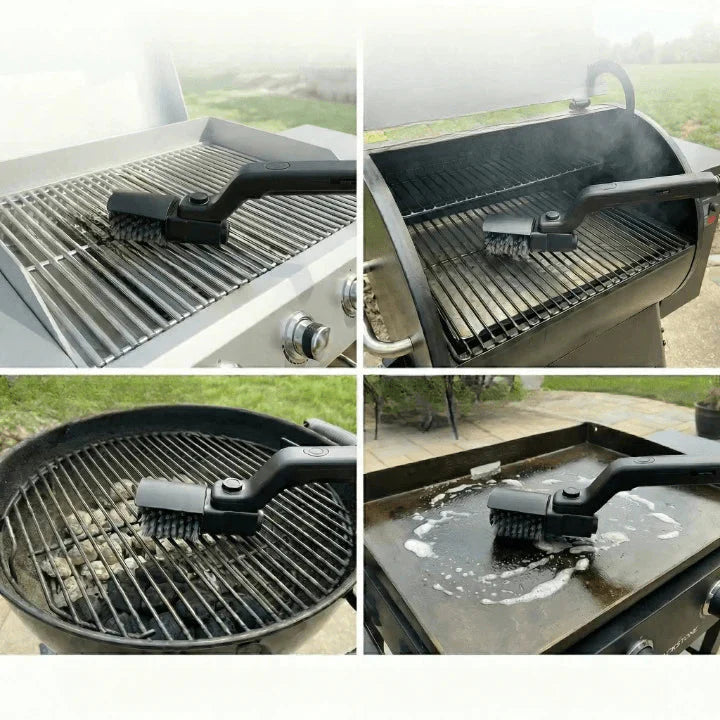 Grill Brush Motorized Rotating Cordless Rechargeable