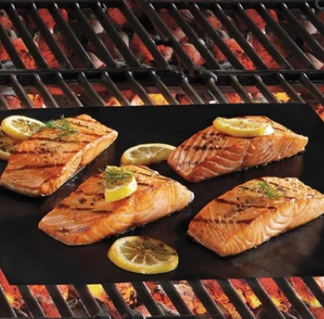 Grill Mat Non-Stick Heat-Resistant & Dishwasher-Safe 2-Pack