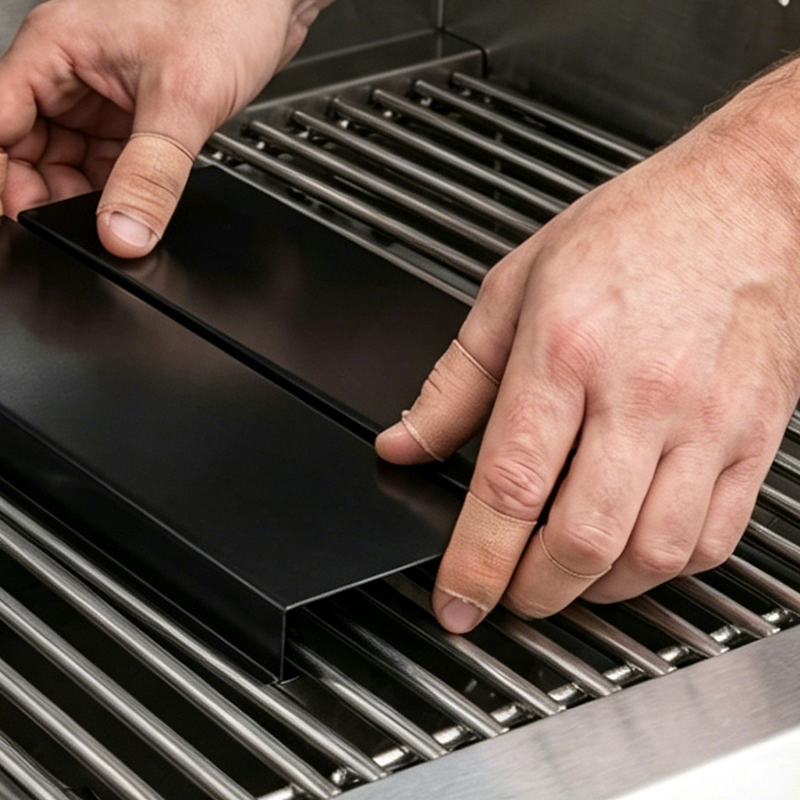 Grill Plate Porcelain-Coated Steel Even Heat Adjustable