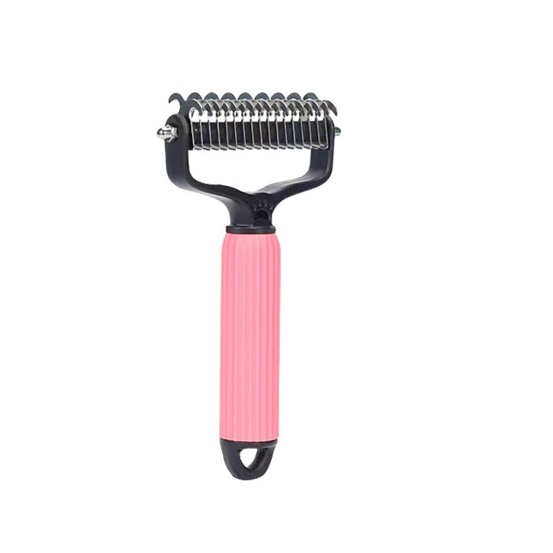Grooming Brush Safety Blades & Non-Slip Handle