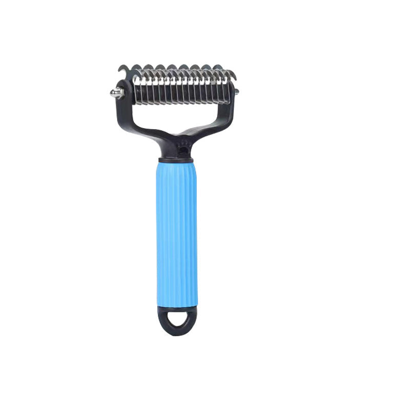 Grooming Brush Safety Blades & Non-Slip Handle