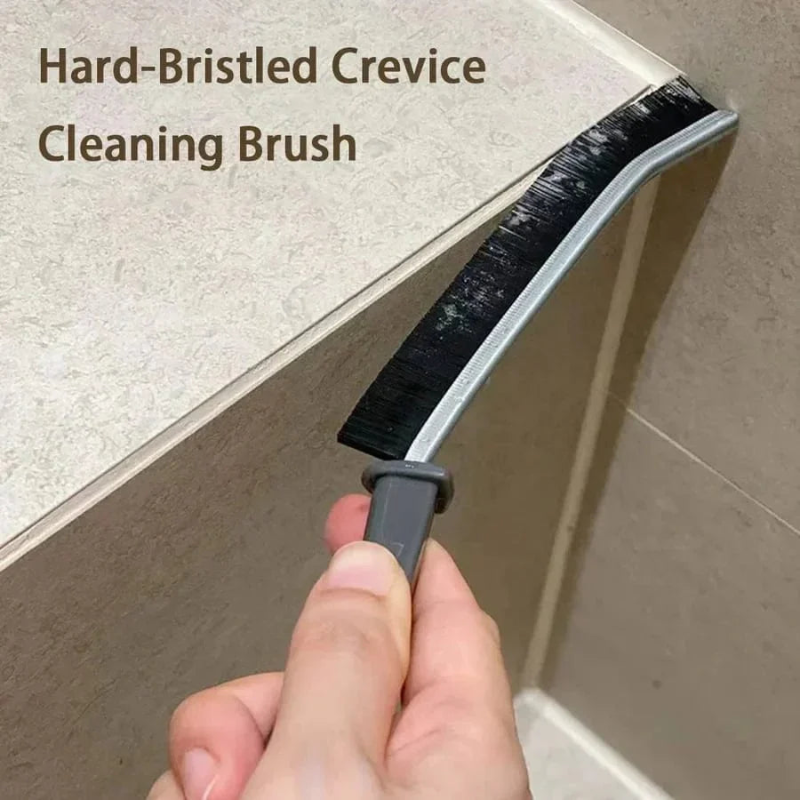 Grout Brush Angled Stiff Bristles Ergonomic Non-Slip Handle